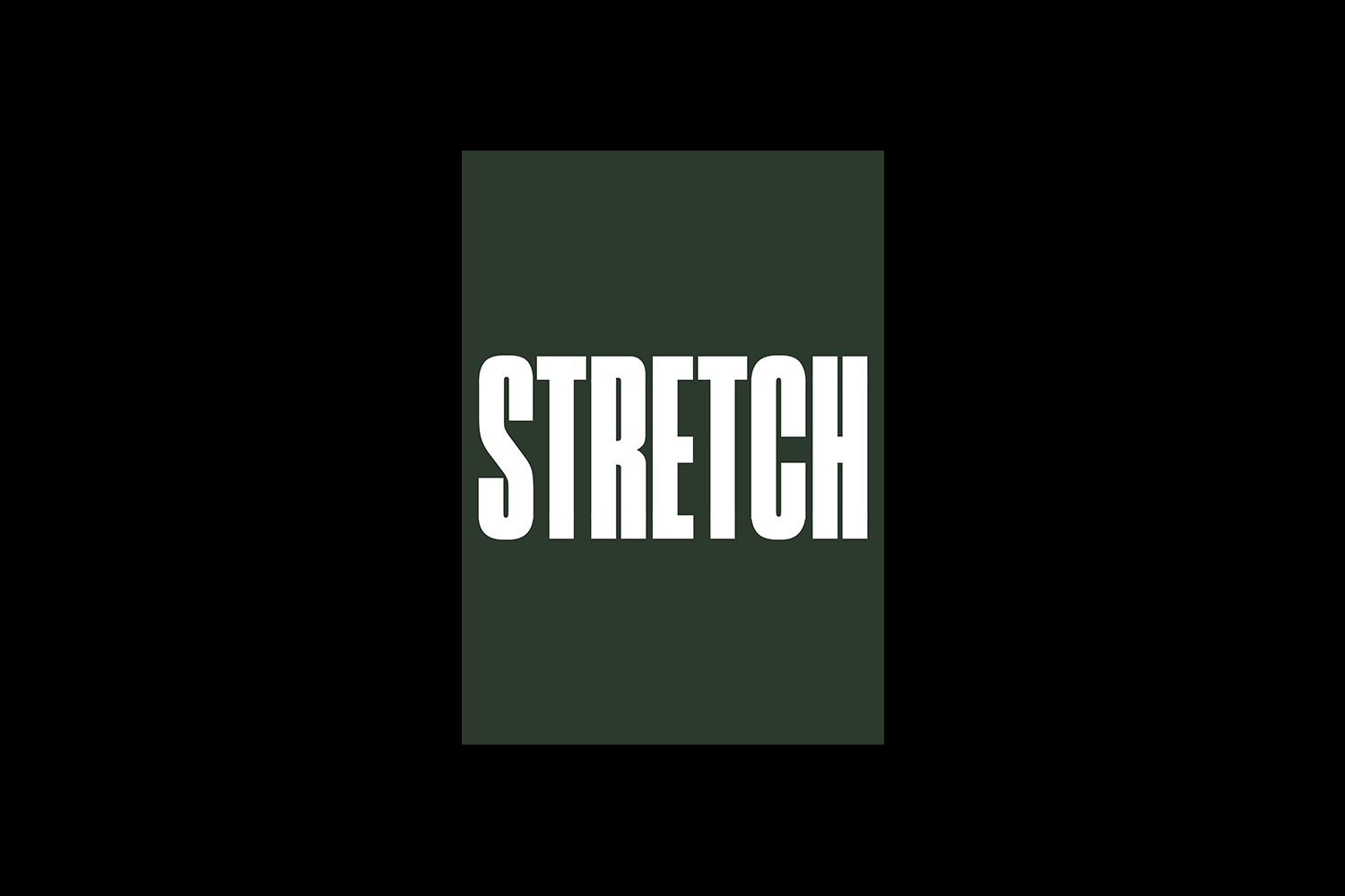 Identity and promotional material for Stretch , an exhibition showcasing work by artists in the 2107 residency programme at Creative Spark. This visual identity was created at Grandson .