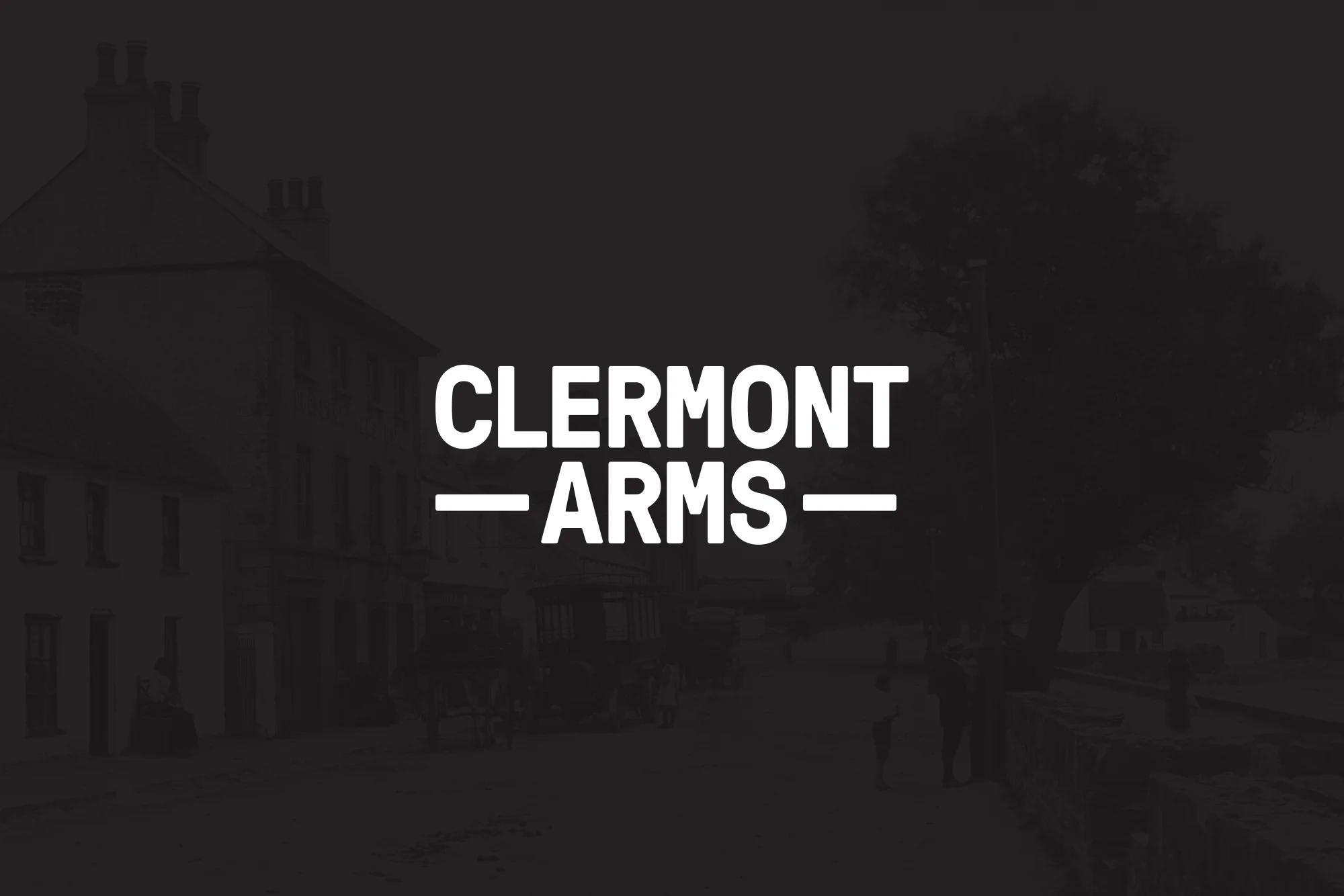 Identity update for the Clermont Arms , a family orientated bar and eatery in the heart of Blackrock Co. Louth. The logotype takes inspiration from the stone carved typography protruding from buildings facade since the early 20th Century. Identity created at Grandson .