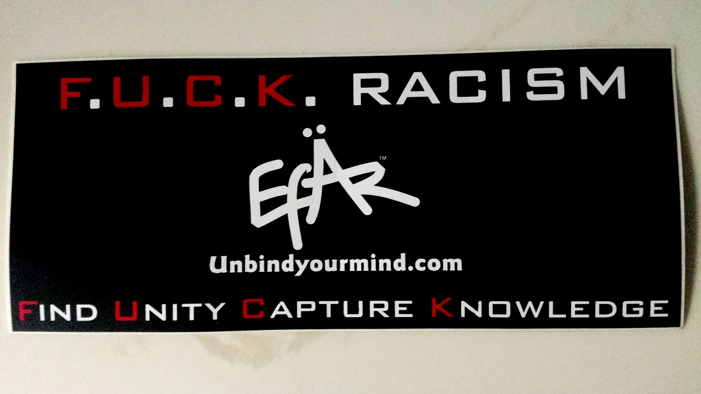 F.U.C.K. RACISM Sticker 