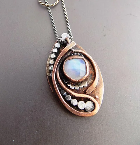 Moonstone with copper and silver Pendant.jpg