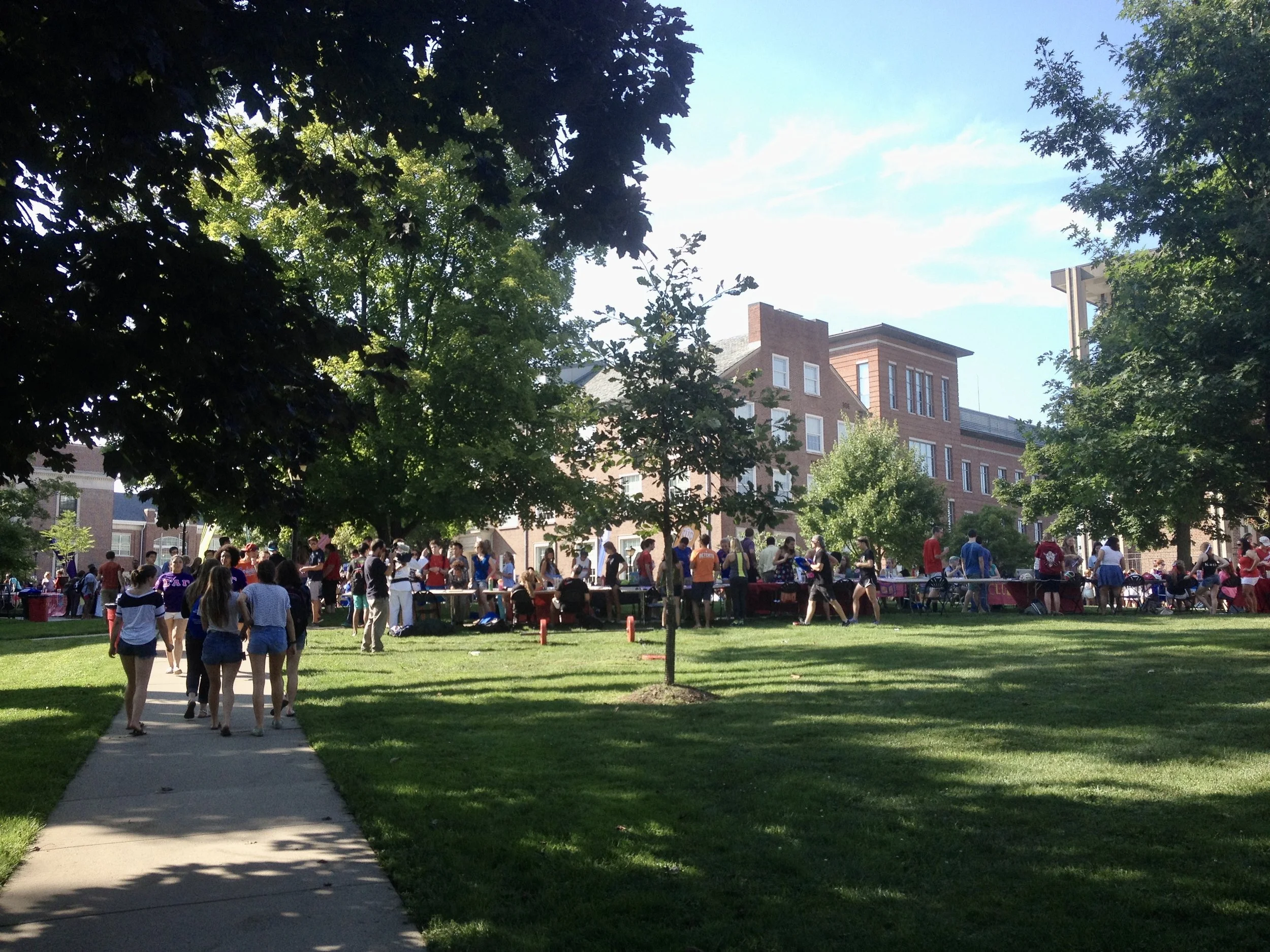 Activities Fair on the Quad at Denison U