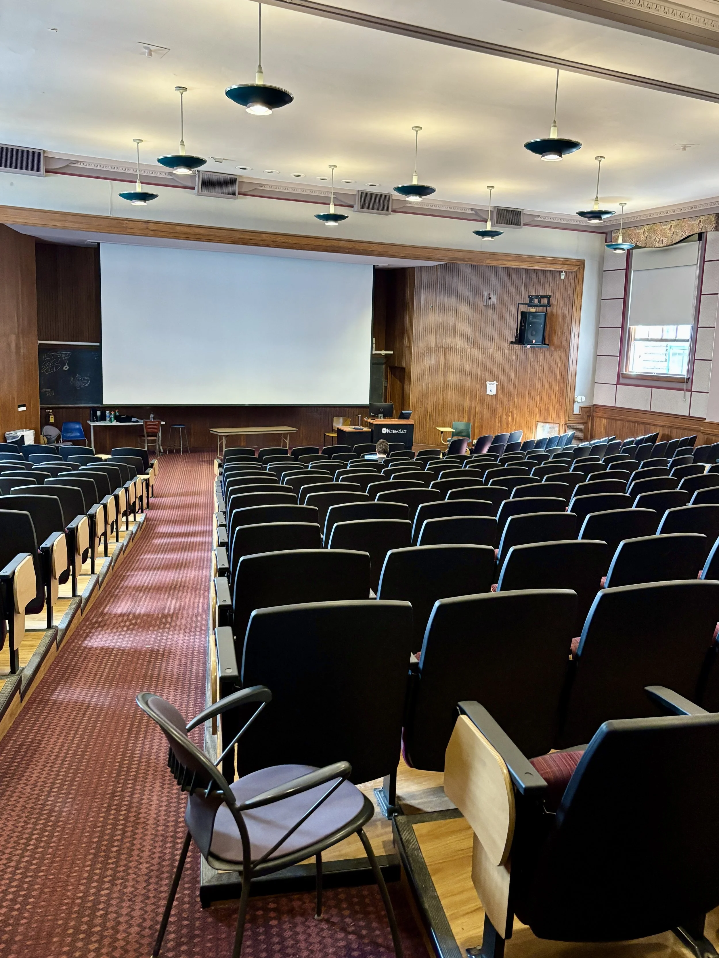 Lecture hall at RPI