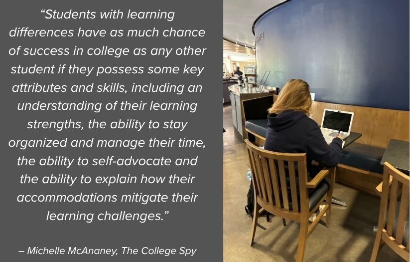 Quote and student studying