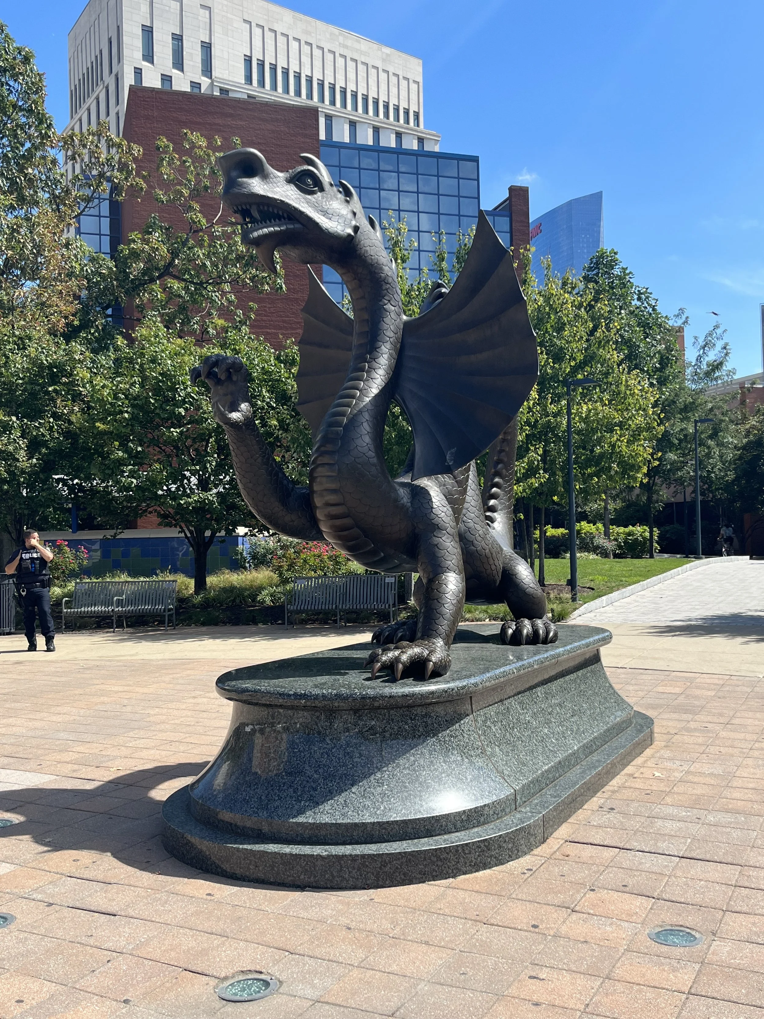 Dragon statue at Drexel University
