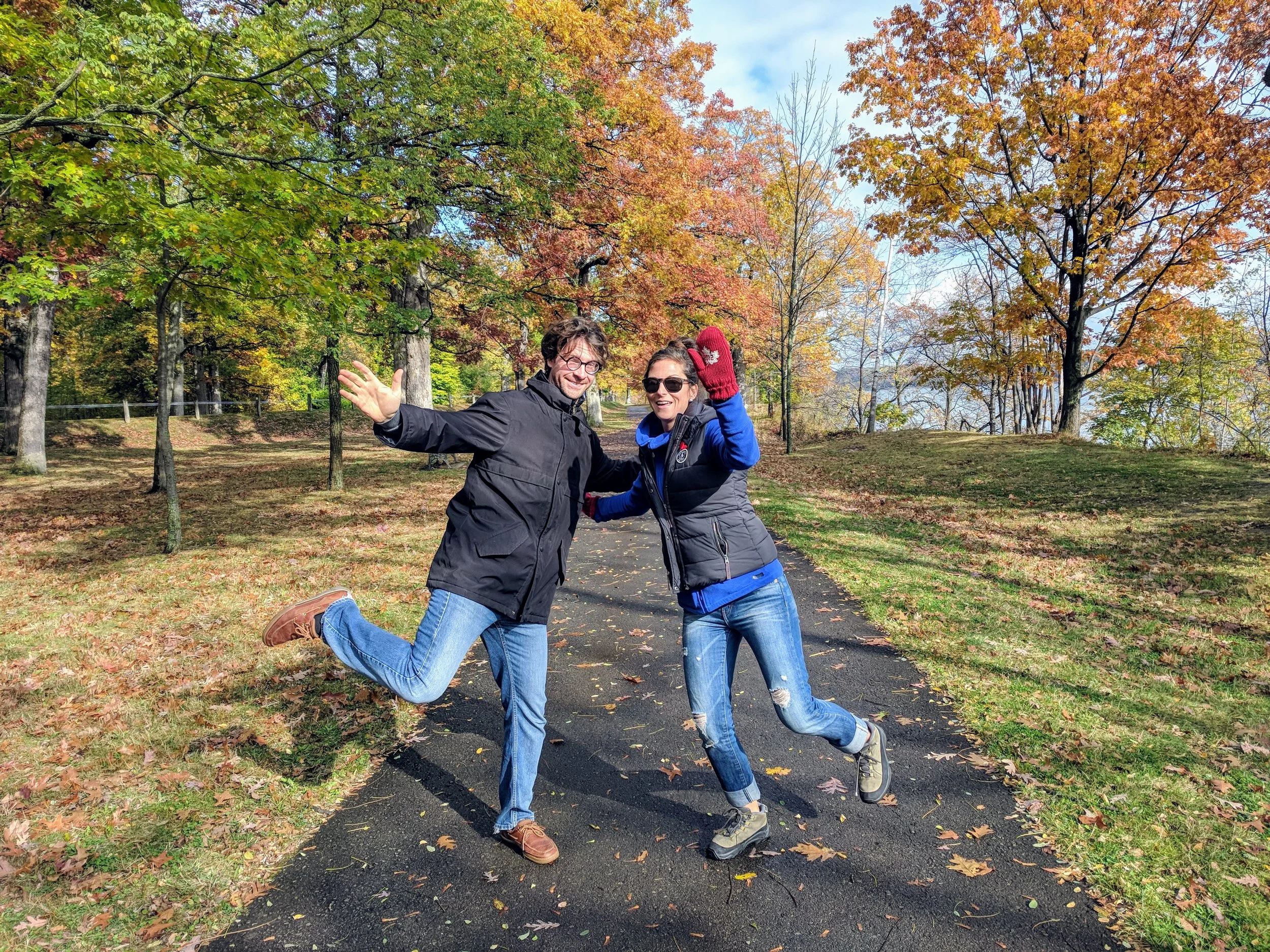 Strolling the parkway with my favourite weirdos.. 