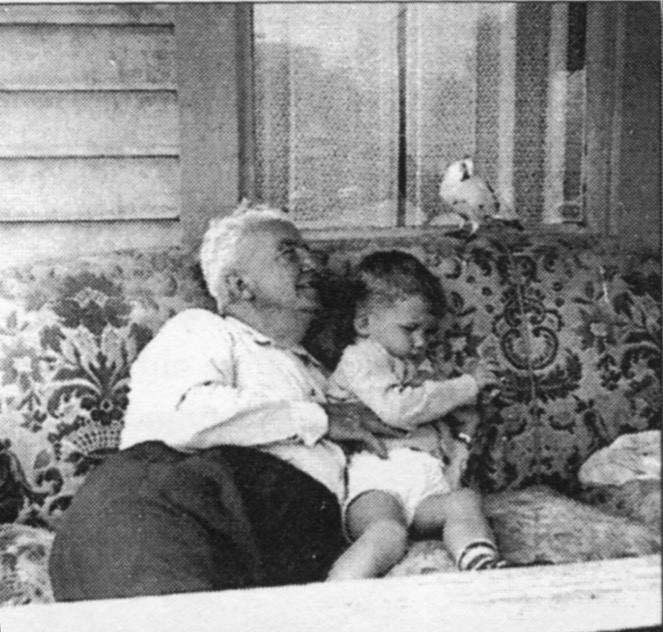 Edmund and Abi with Tipi (ca. 1954)