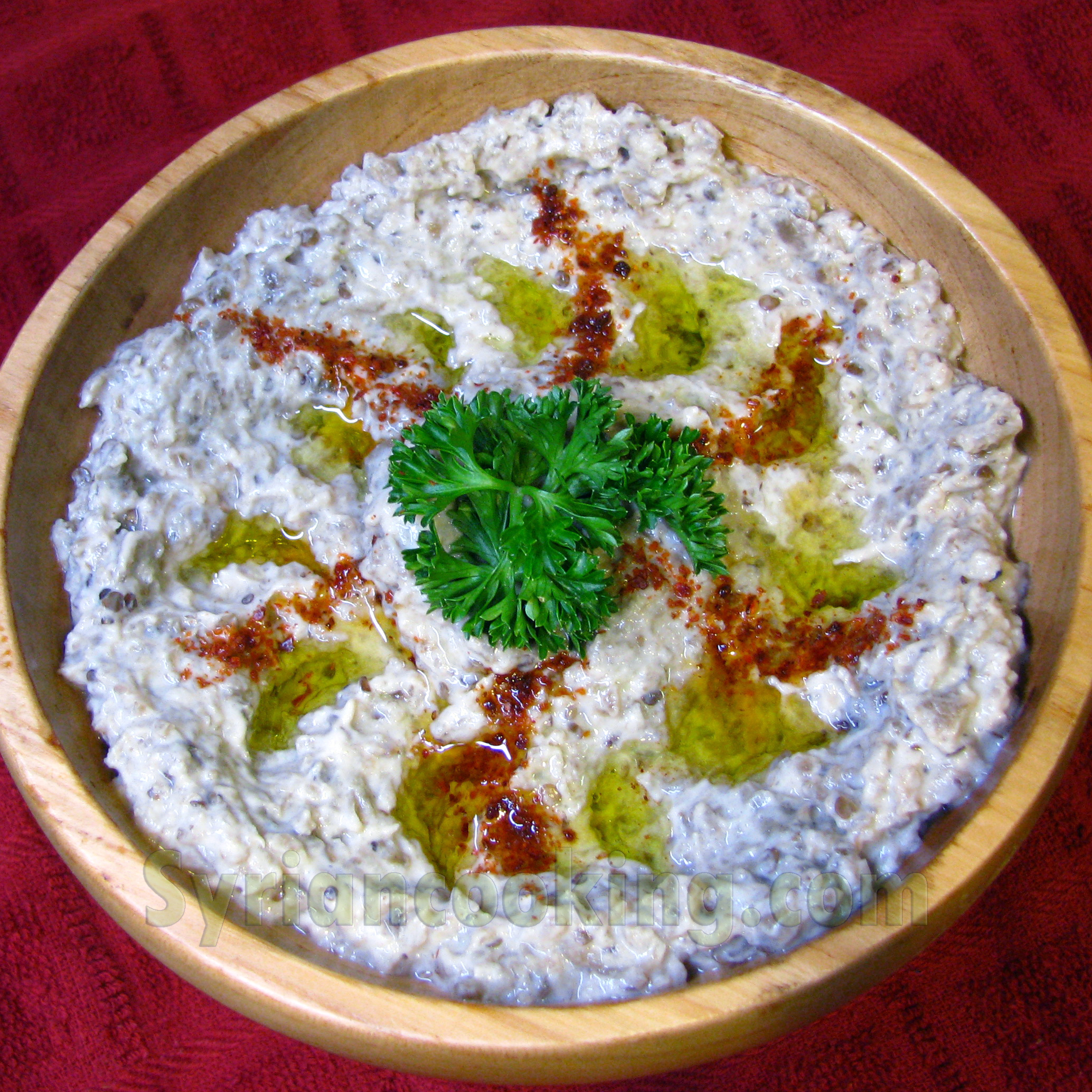 Mutbal. Photo thanks to SyrianCooking.com and Ghinwa