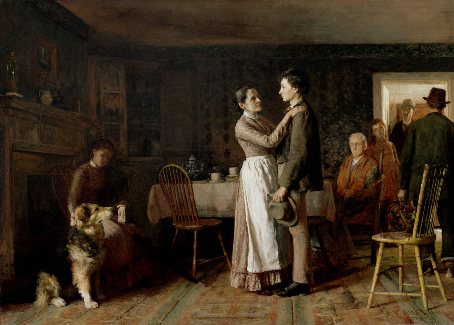 Breaking Home Ties by Thomas Hovenden