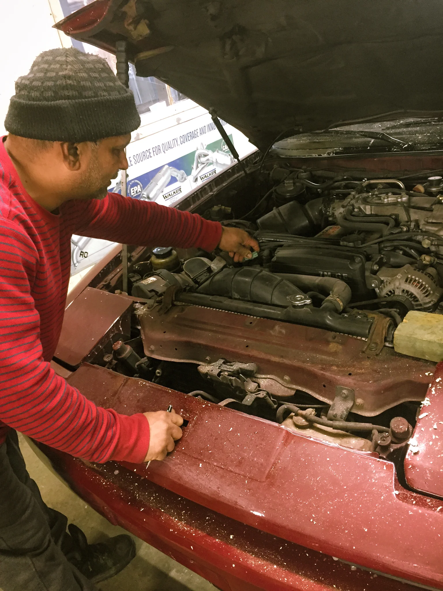 Nur Bepary at work. All images courtesy of the author.