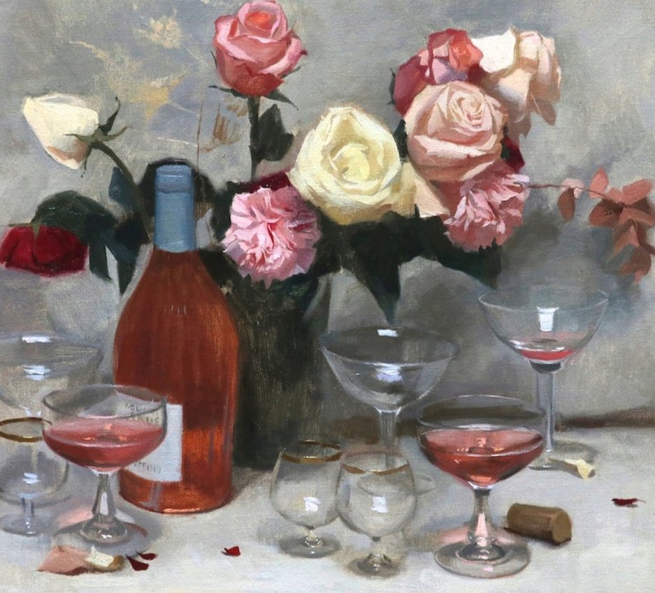 Ros%C3%A9+and+roses%2C+oil+on+linen%2C+50+cm+x+55+cm%2C+2020.jpg
