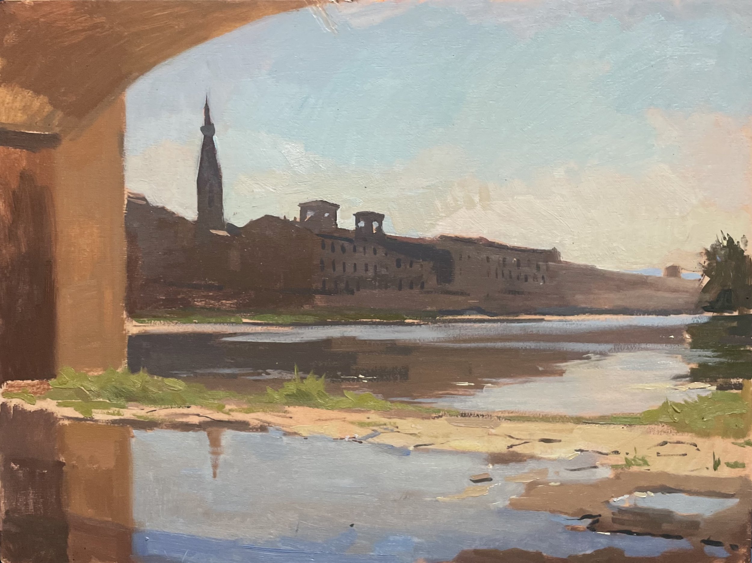 'Morning light on the Arno'