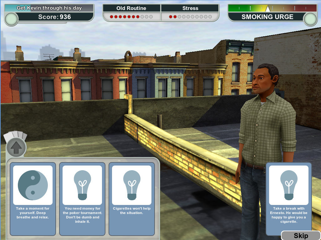 Quit IT: Game-based smoking-cessation research with MSKCC