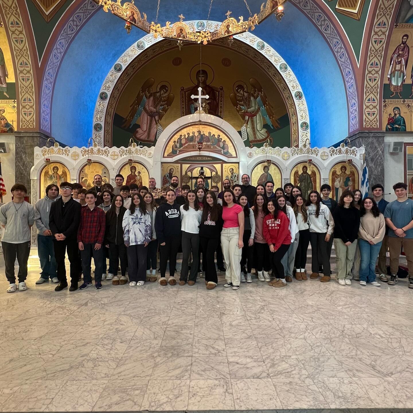 This afternoon a few of our Goyans, along with @fr.demetri , attended the regional Lenten GOYA retreat held at Holy Trinity in Bridgeport, CT. 

The retreat ended with a beautiful contrition vespers service chanted by the Goyans and local Clergy.