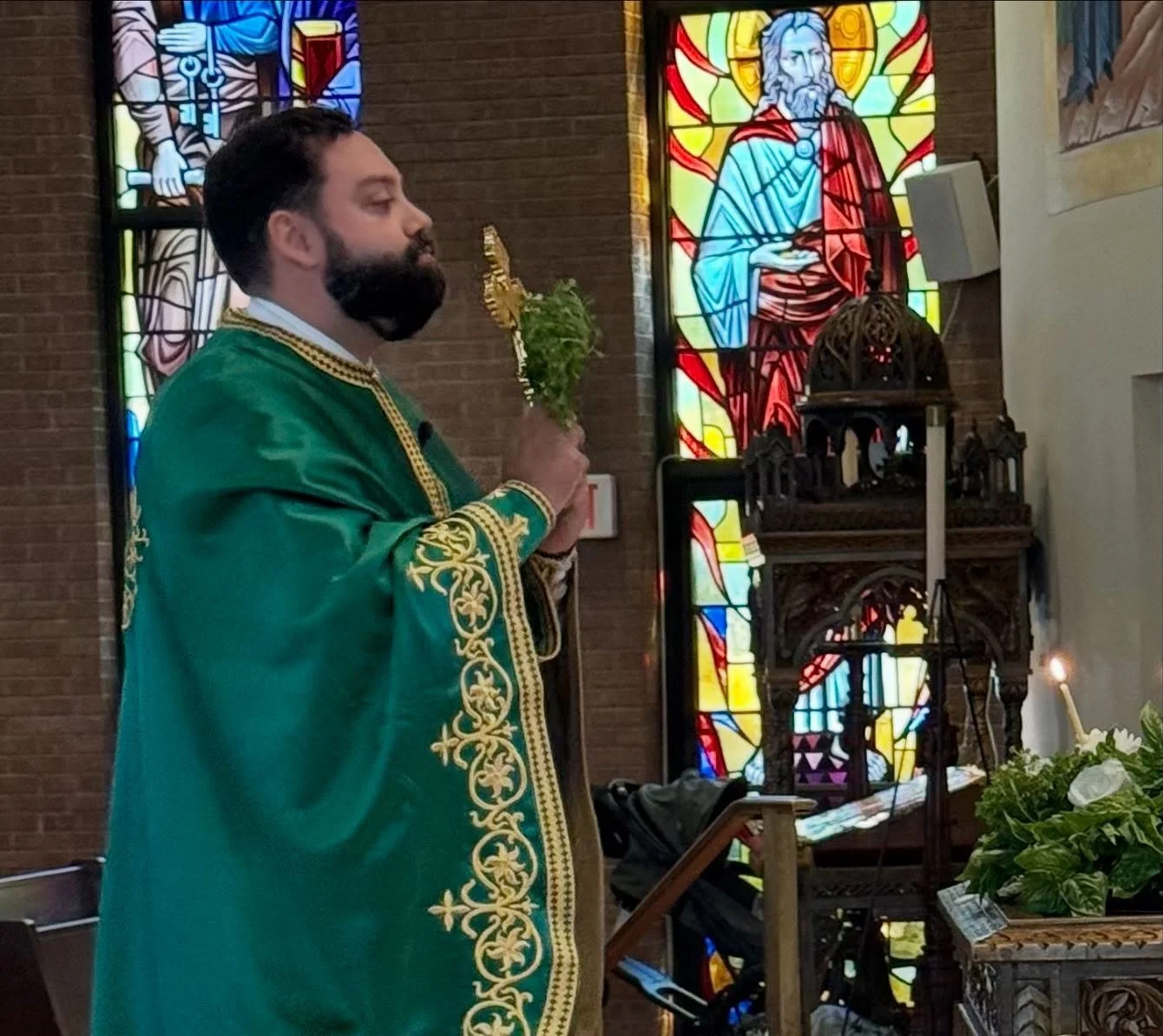 Happy and blessed name day to our own Fr. Demetrios on the occasion of his feast day today.  May God continue to bless you and your ministry and grant  you many years!  &Chi;&rho;ό&nu;&iota;&alpha; &pi;&omicron;&lambda;&lambda;ά Fr. D!