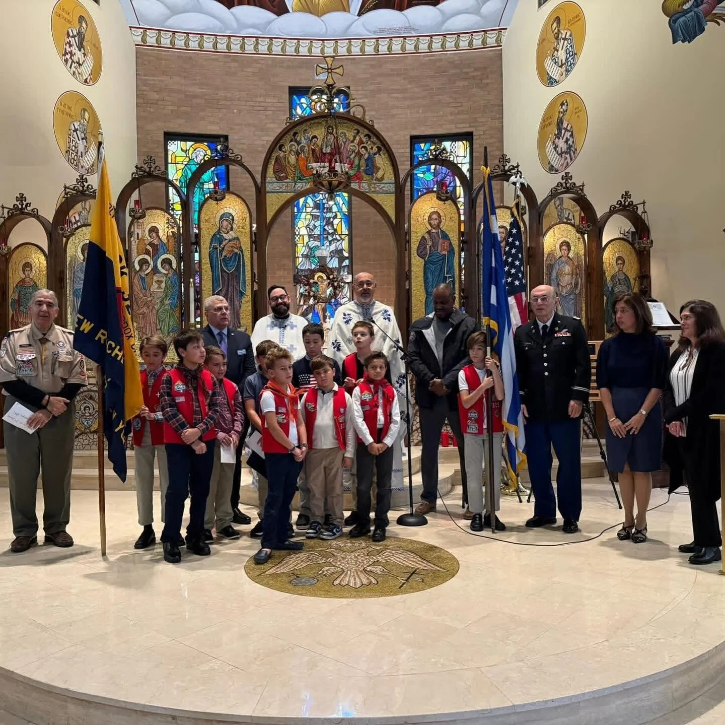 This Sunday, November 9, 2025, the AHEPA and the Philoptochos in partnership commemorated Veterans Day, at the conclusion of the Divine Liturgy. 
Mr. Shawn Kingston, Chief, Center for Development &amp; Civic Engagement, James J. Peters VA Medical Cen