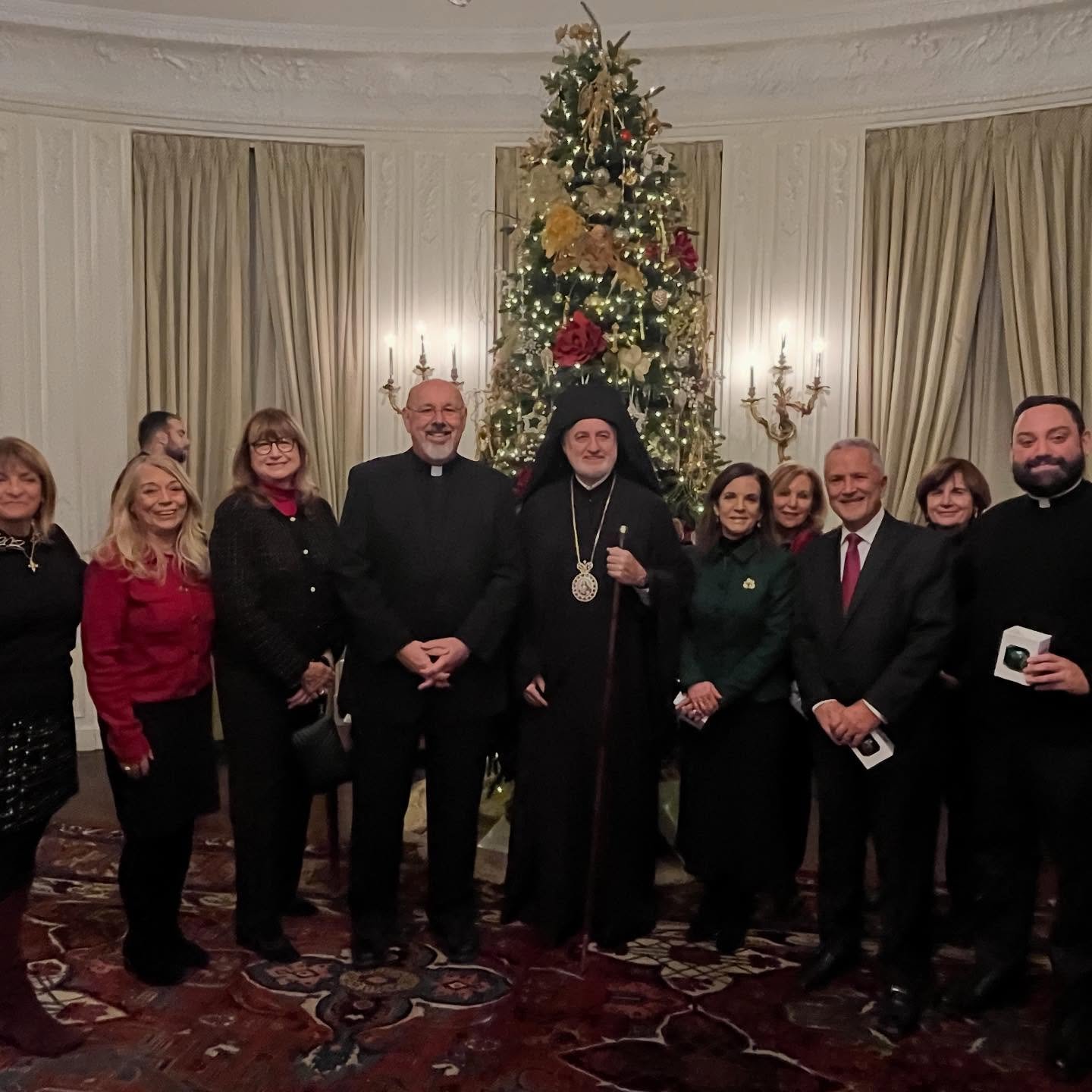 Holy Trinity represented at the Archdiocese Christmas Open House hosted by His Eminence @archbishopelpidophoros last evening