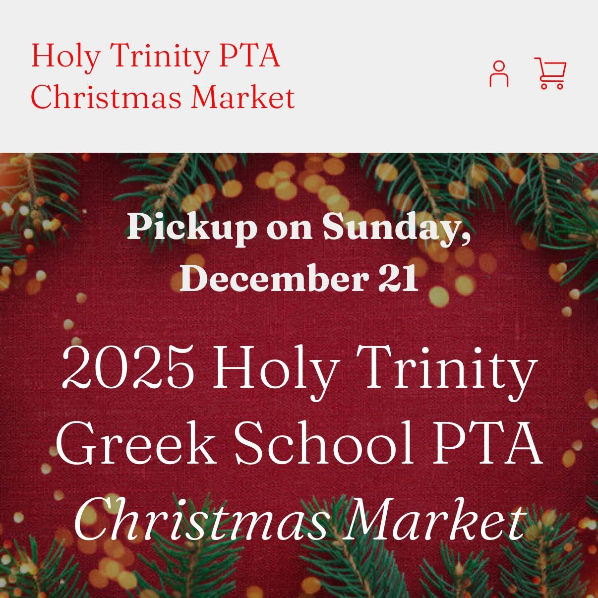 Our Holy Trinity Greek School PTA Christmas Market remains open for just 1 more week!  Items are close to selling out so please don&rsquo;t delay! 

The market selection includes: 

✨Vasilopita (from Agia Skepi Monastery), 
✨Baklava, Kourambiethes, K