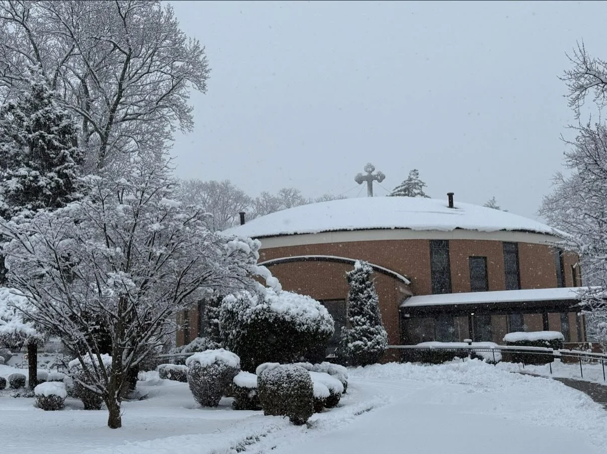 This Sunday, Divine Liturgy will be celebrated one hour earlier at 9:00am and will conclude by 10:00am due to the anticipated weather conditions. 

The Memorial Service, Sunday School, and AGAPE Hour will not take place. We ask everyone to err on the