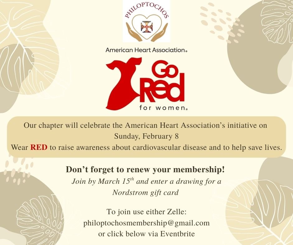 Ladies Philoptochos Go Red!