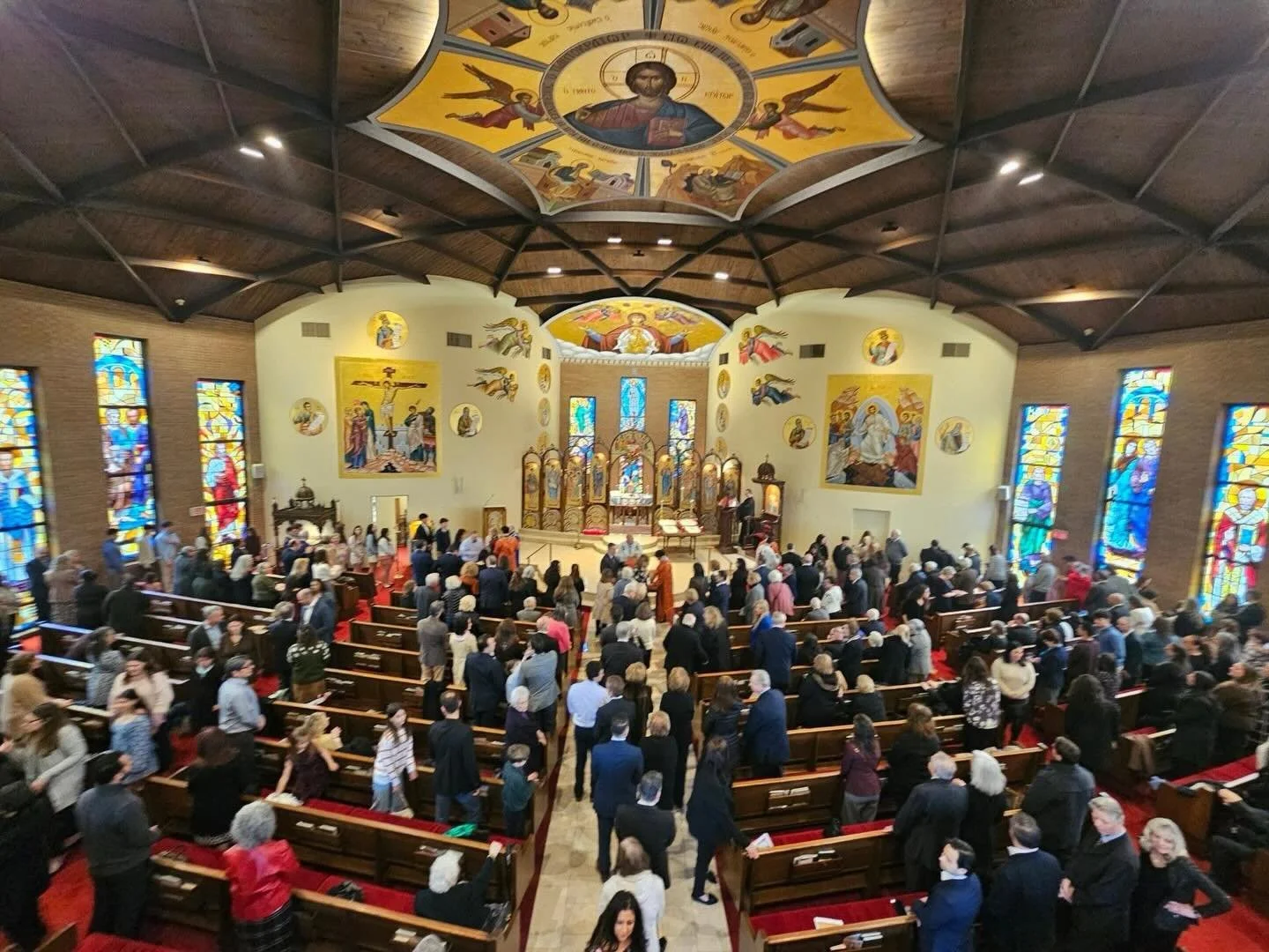 Godparents Sunday and the presentation of the St. John Chrysostom Oratorical Festival certificates to this year&rsquo;s participants: Christian White, Teddy White, Alethea Lambros, and Evgenia Yiannakos.