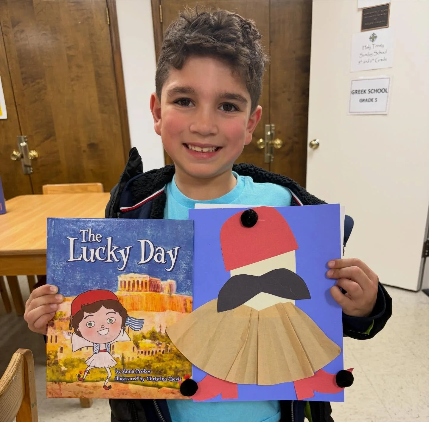 Our HOPE Ministry gathered last evening for a wonderful evening of learning and creativity! 🇬🇷✨

The children read the story The Lucky Day and learned about the traditional Foustanella, a symbol of Greek heritage and the heroes of the Greek War of 