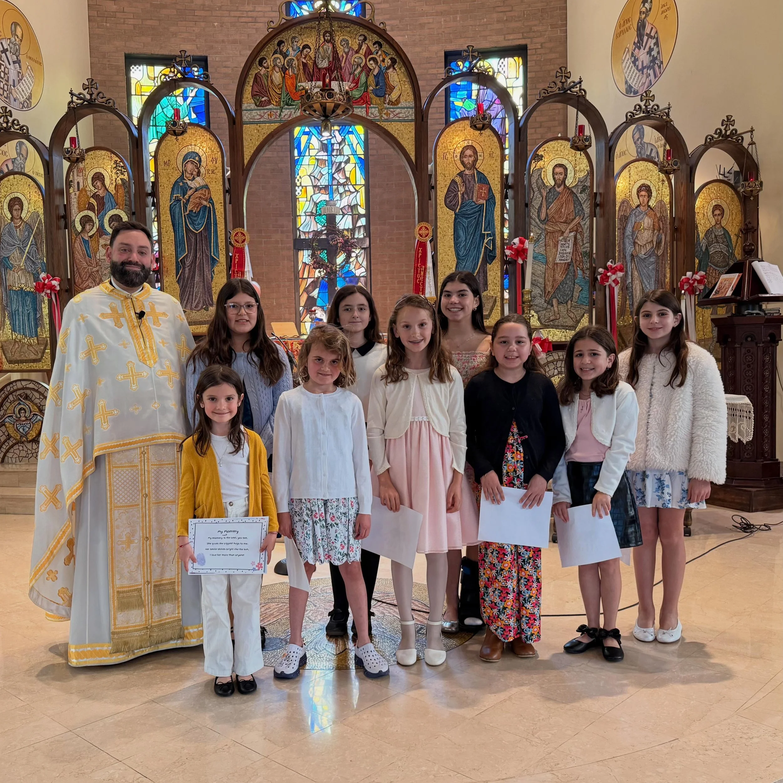 Today, on Mother&rsquo;s Day, several of our Sunday School girls paid tribute to their mothers by reciting beautiful poems expressing the love, gratitude, and respect they have for them. 

Bravo to our wonderful Sunday School students for their coura