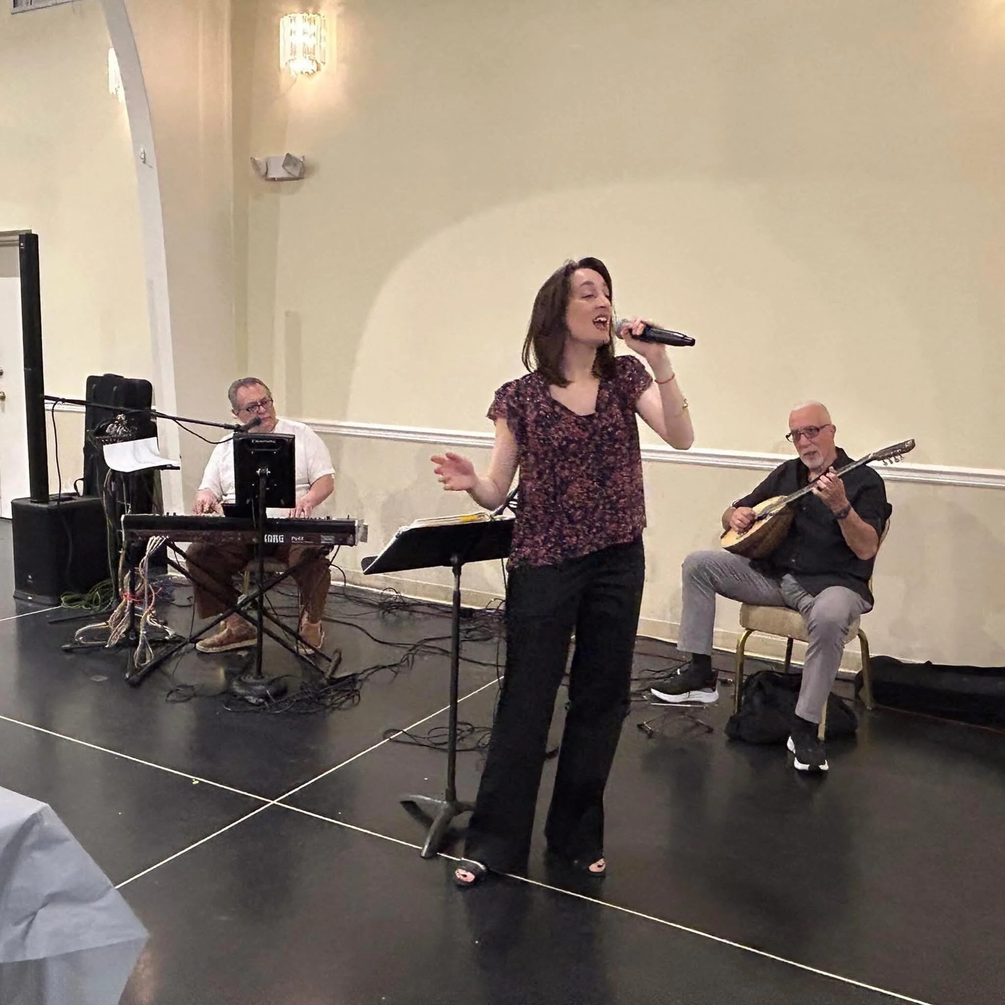Our Young at Heart had a wonderful time Wednesday listening to Maria sing and Michael Zoulis&rsquo; beautiful music. They danced, sang and had a wonderful brunch. Everyone had a good time being with friends and enjoying the music.