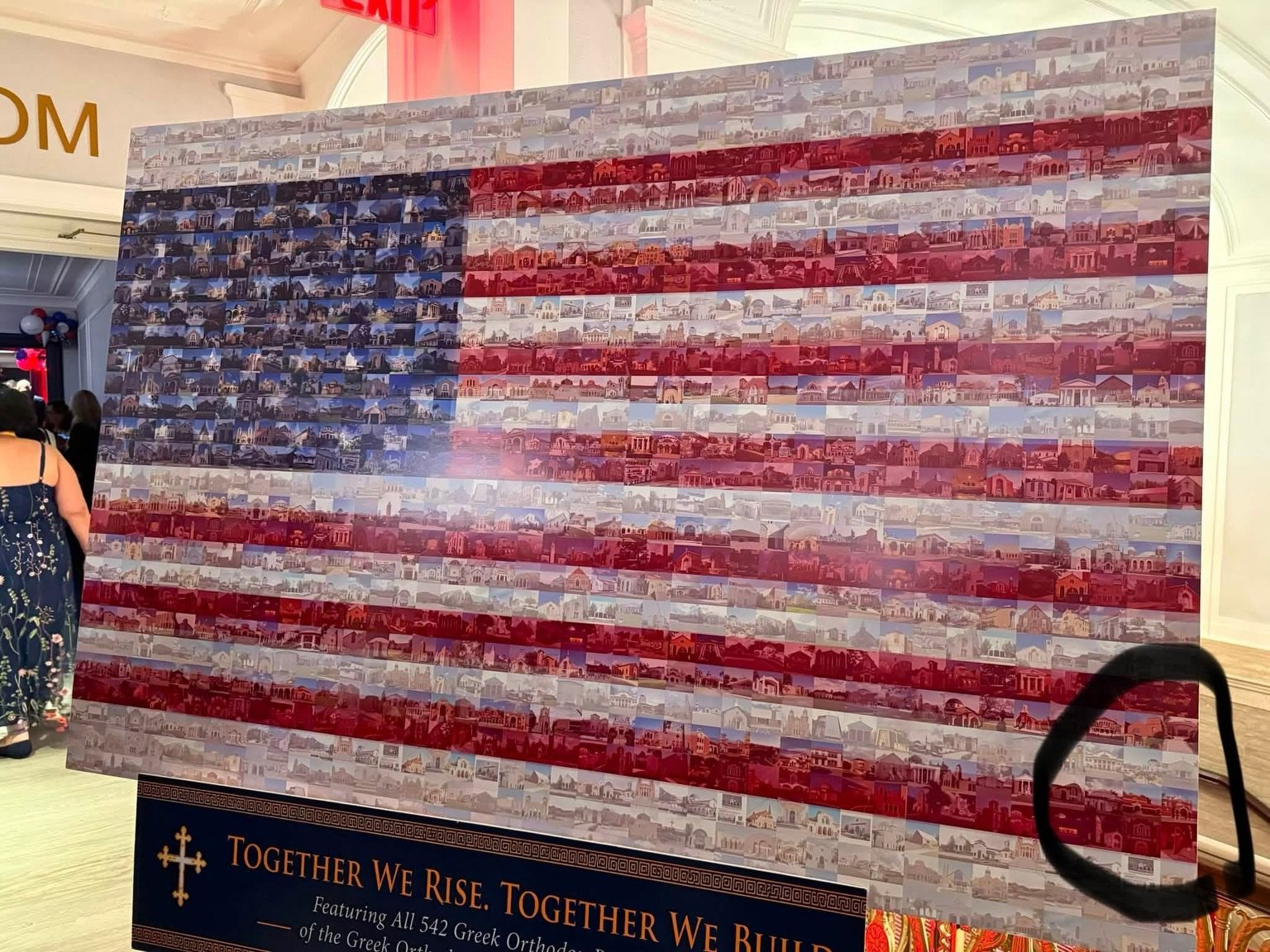 Where&rsquo;s Holy Trinity?! A magnificent American flag 🇺🇸 triumphantly celebrating the 250th Anniversary of America&rsquo;s Independence, was proudly displayed at the recent 48th Clergy Laity Congress in Cleveland, OH. 

The flag was beautifully 