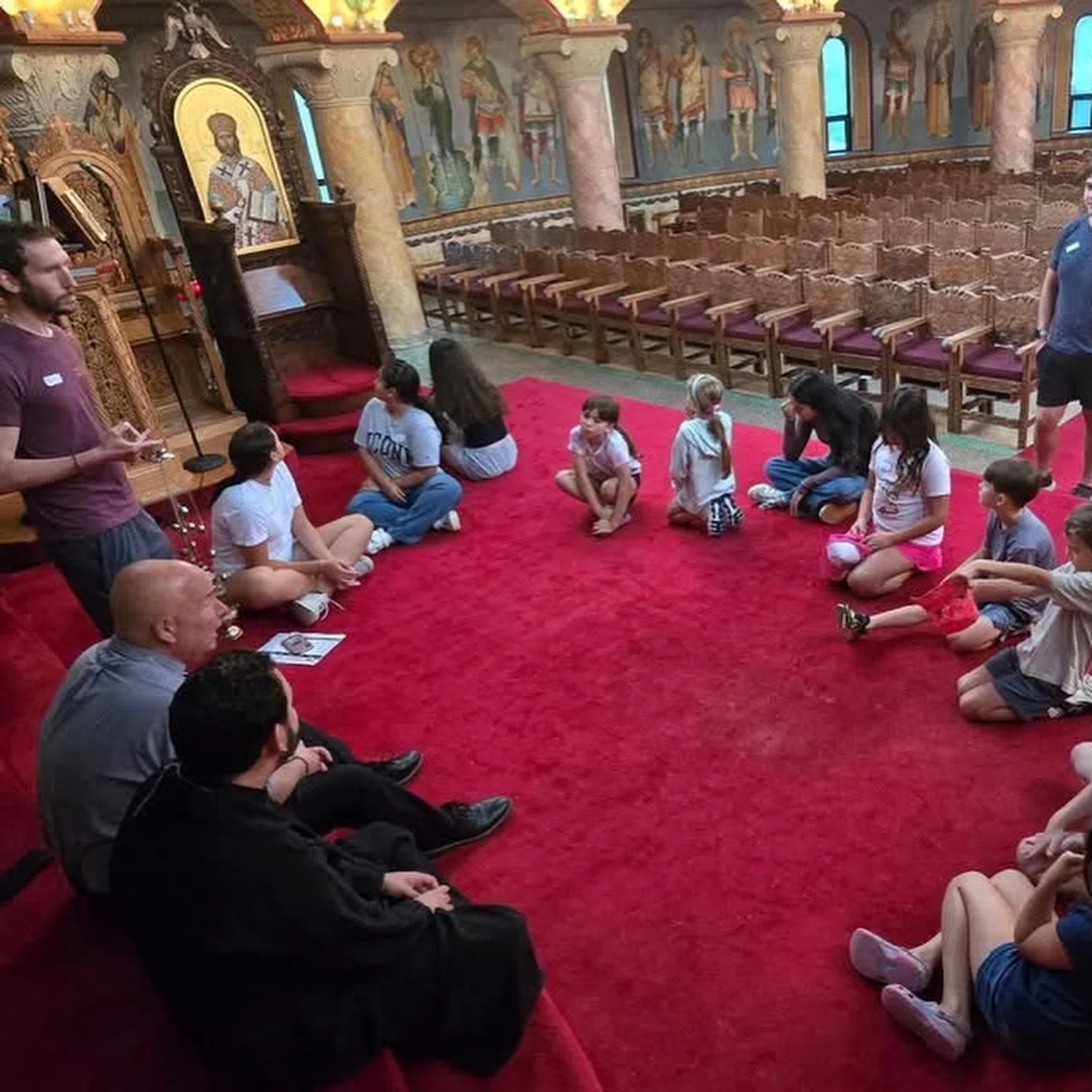 Church of Our Saviour, Holy Trinity and Prophet Elias joint Summer Bible Camp day 1. Our theme for this year is &ldquo;Treasures in Heaven&rdquo;! Great start to the week&hellip;👍❤️🙏☦️😇