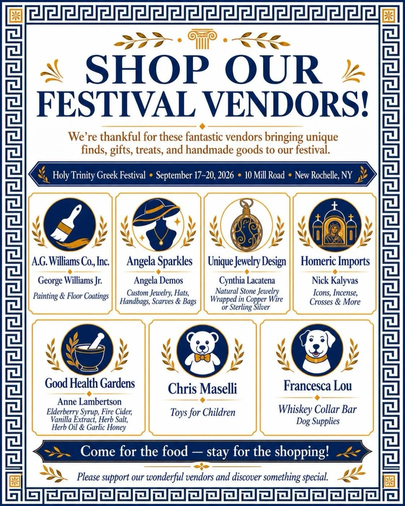 Less than a week for our annual Greek Festival!