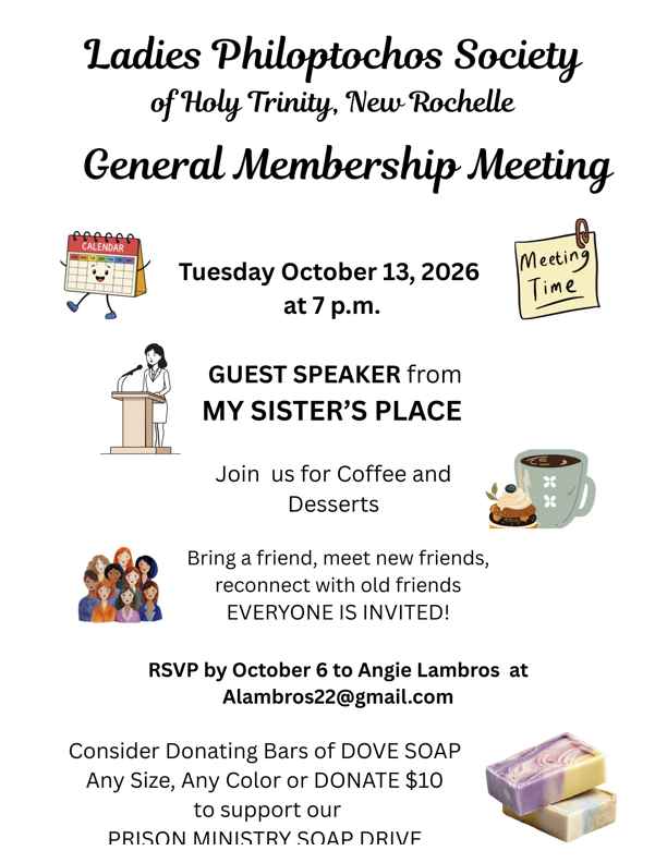 Philoptochos General Membership Meeting