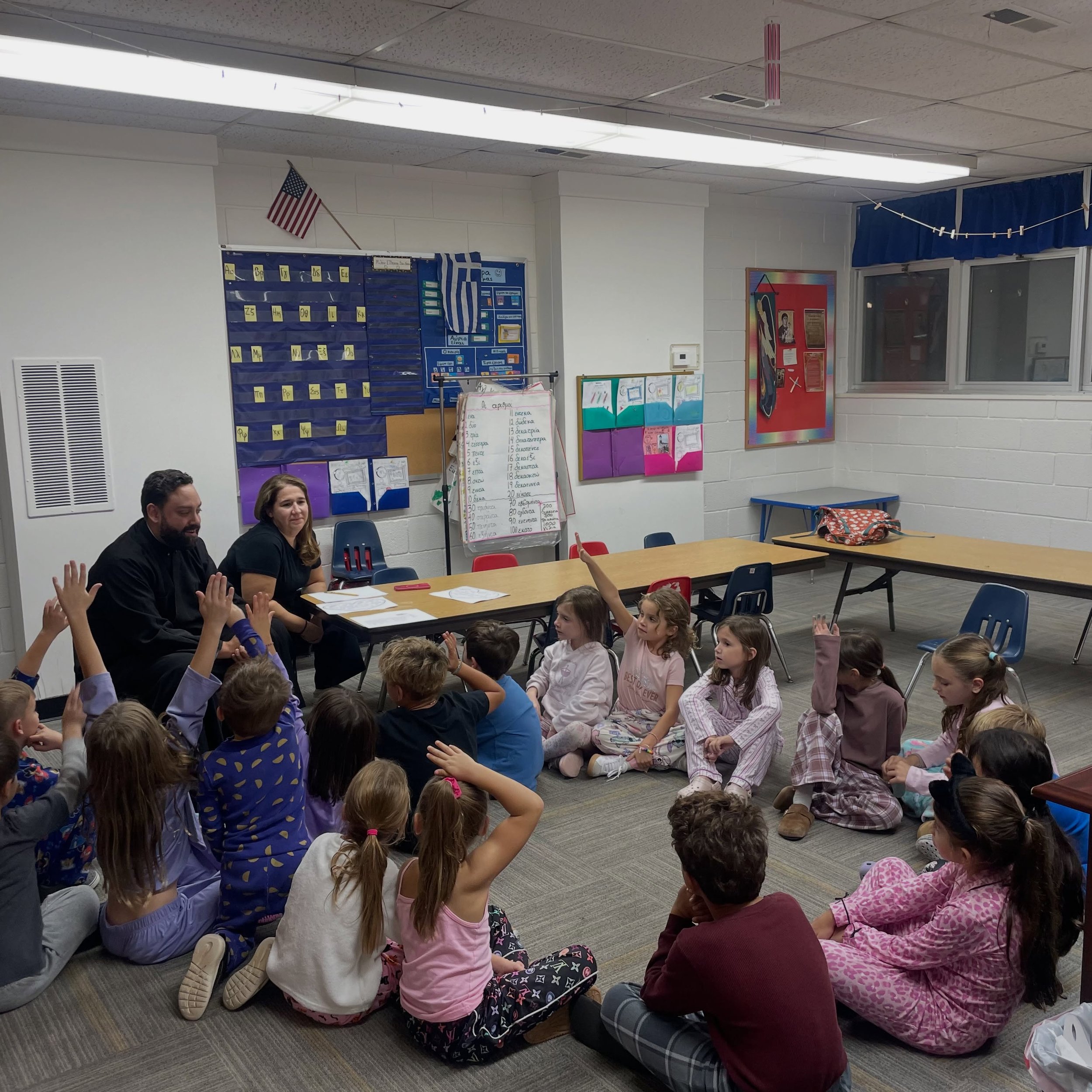 🎉 HOPE &amp; JOY is back! 🎉

Our HOPE and JOY ministries are back together after summer break, and we had a wonderful first gathering!

💙 HOPE enjoyed a lesson with Fr. Demetrios about how God sees each of us as beautiful and beloved, created in H
