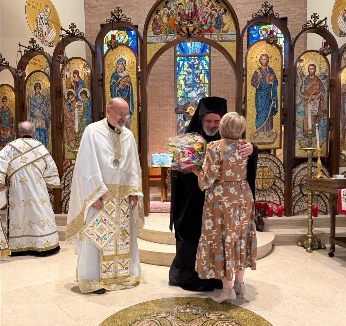 Today we were blessed with an Archpastoral visitation from the newly elected Metropolitan Athenagoras of New Jersey. 

During his visit our Sunday School teachers and directors were recognized for the important  work they provide for our parish. 

Hi