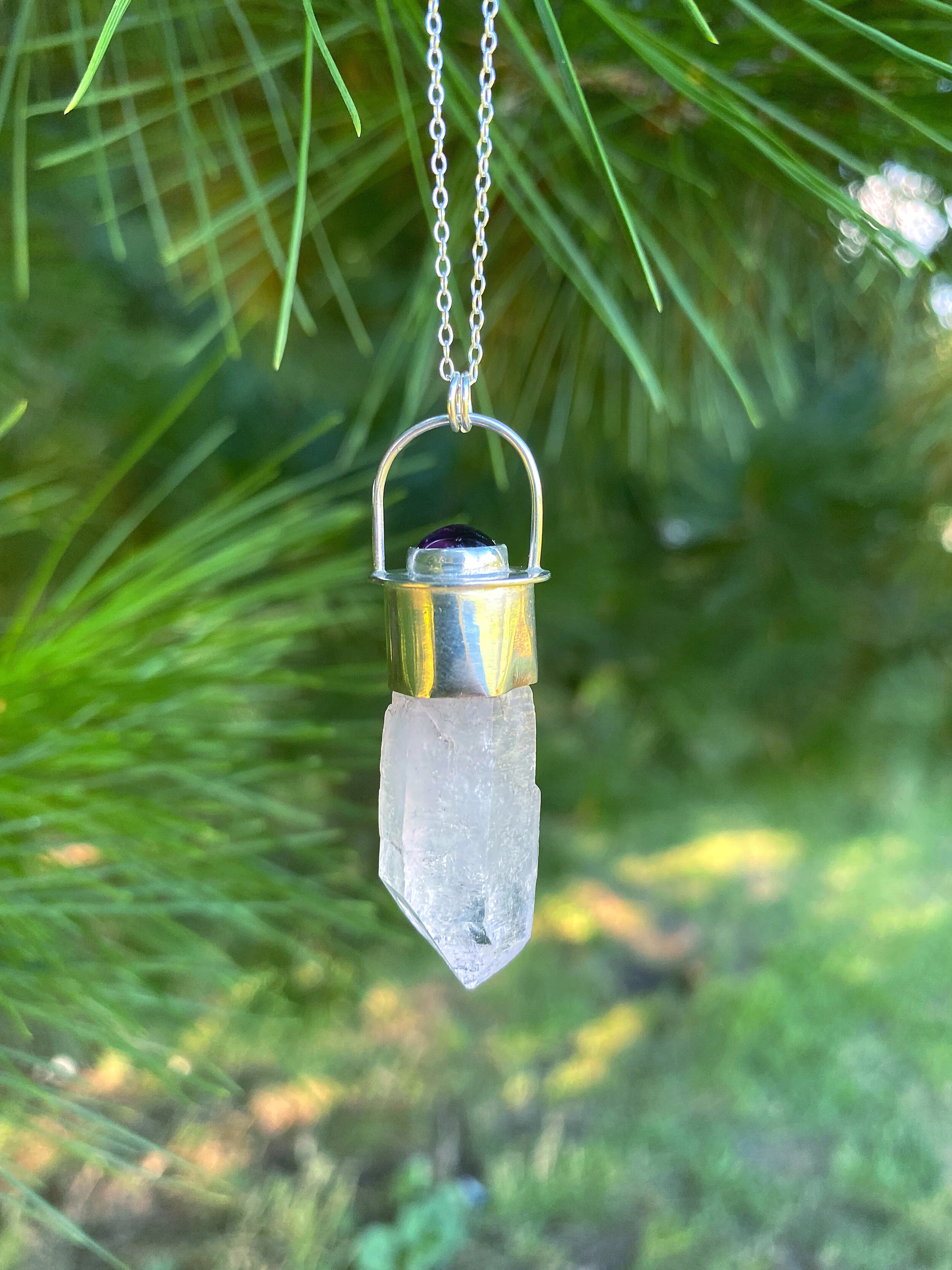 ETERNAL SPRING amethyst amulet