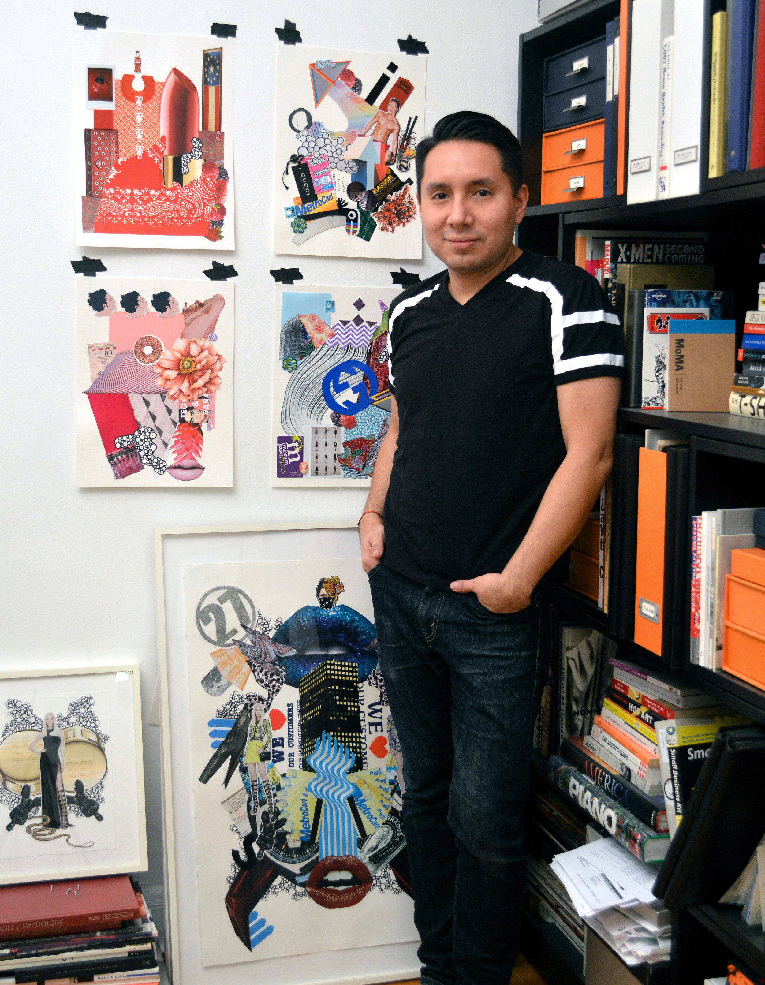 Juan Hinojosa in his Long Island City studio, courtesy of the artist.