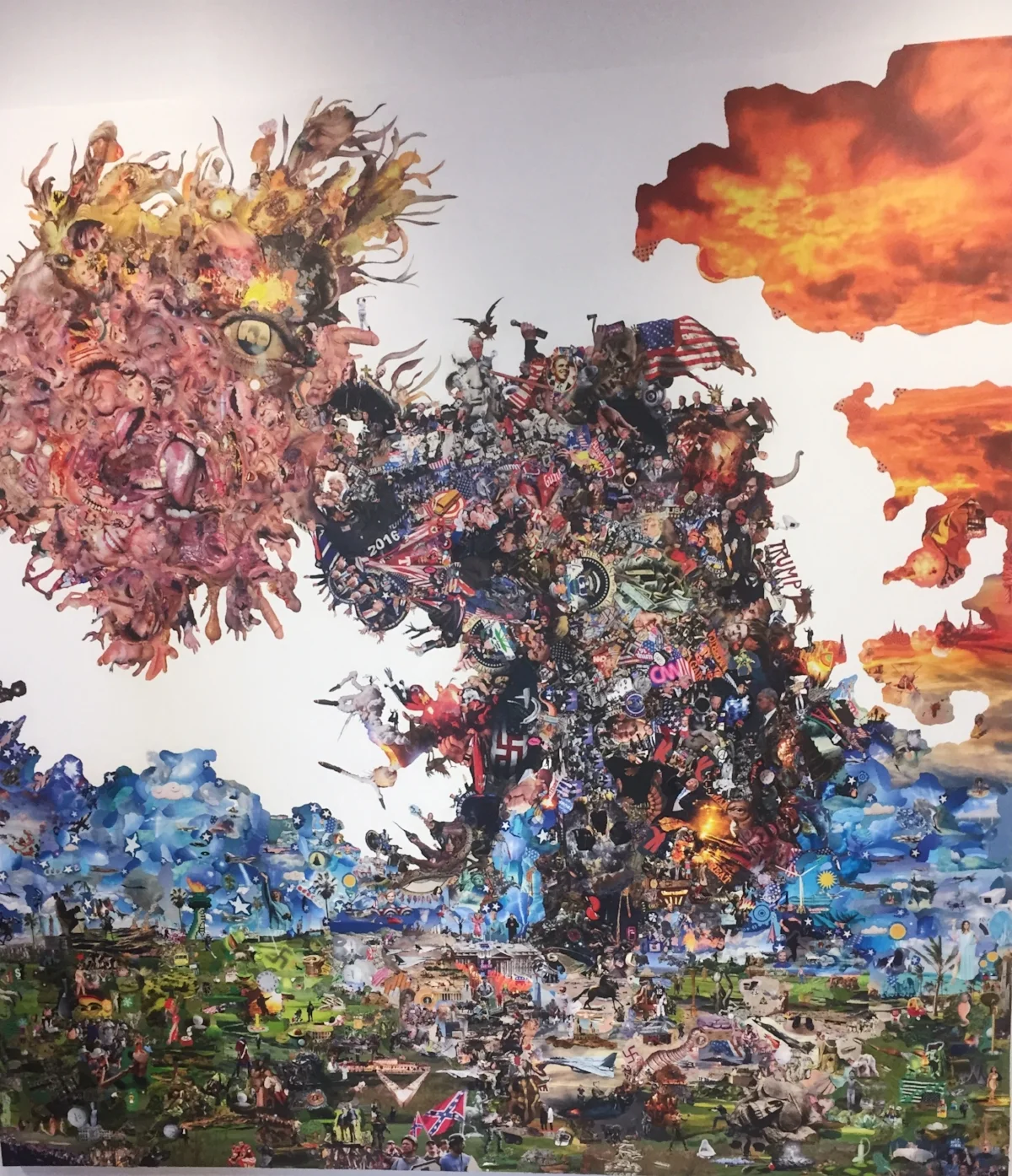 Chris Santa Maria, President Trump (in progress), 2018 at Spring Break Art Show 