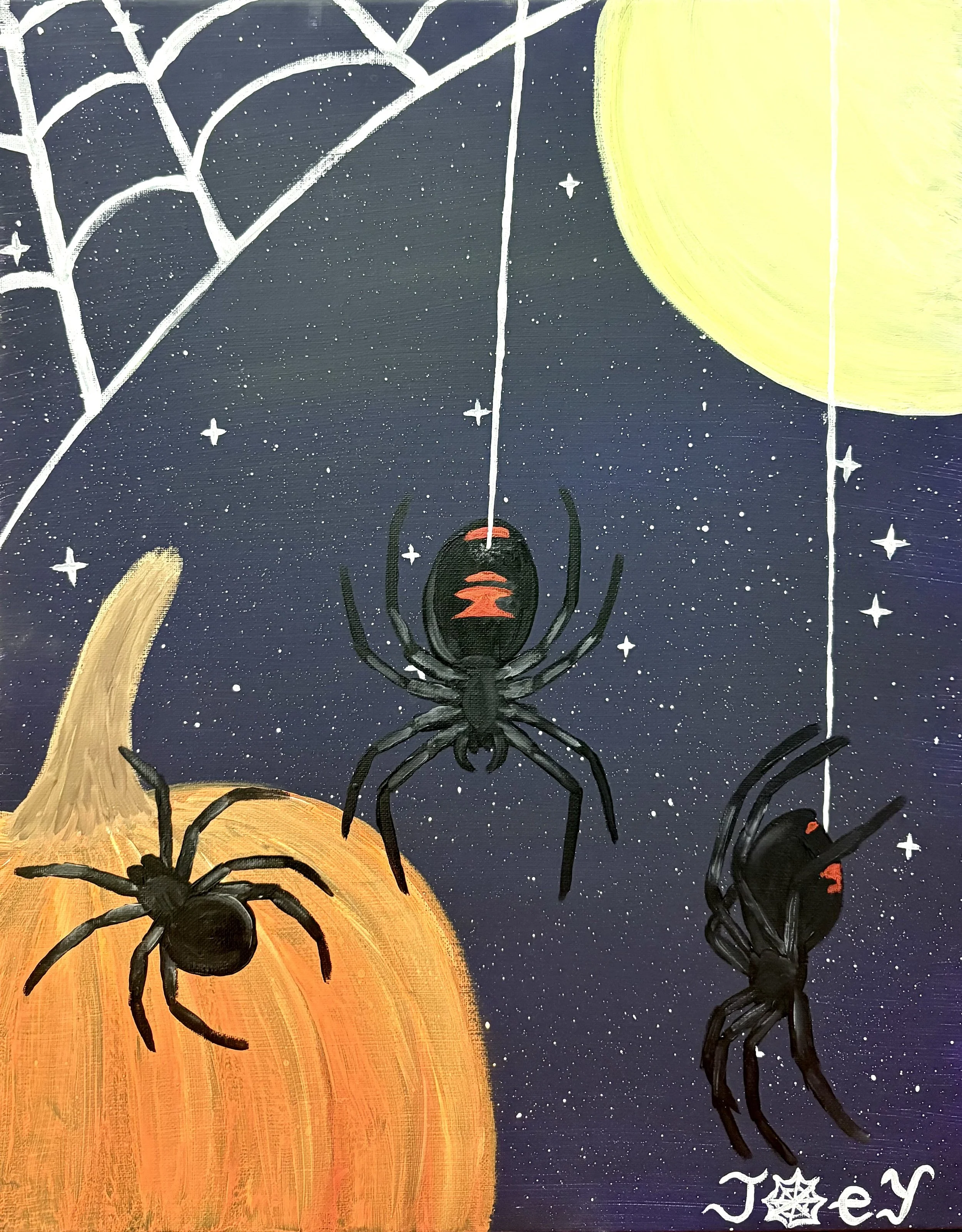 Joey Kette Black Widow SpidersAcrylic 16 x 20 $300 .jpg
