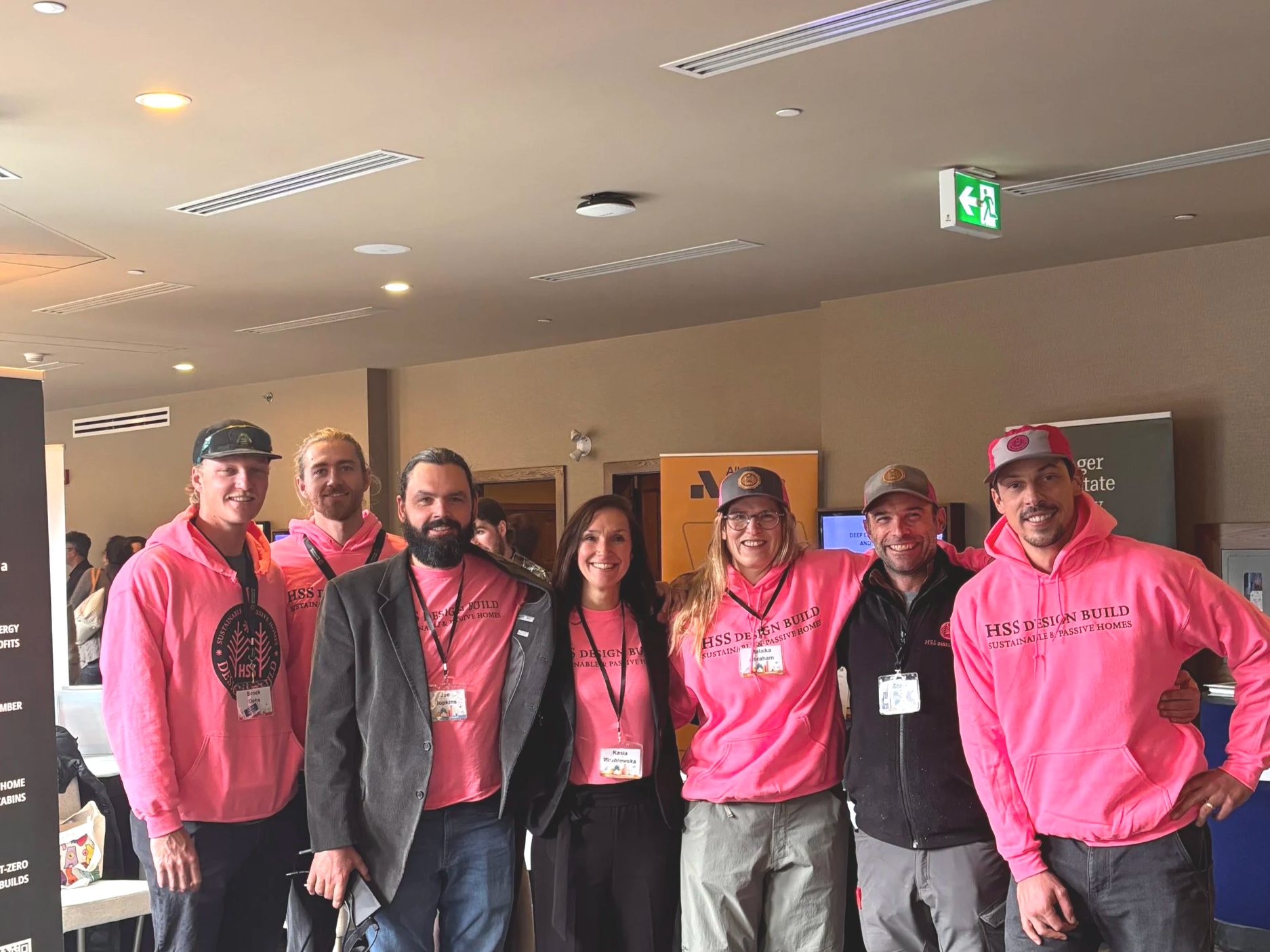 HSS Design Build Team Members at Building for Sustainability Symposium 2025 in Canmore