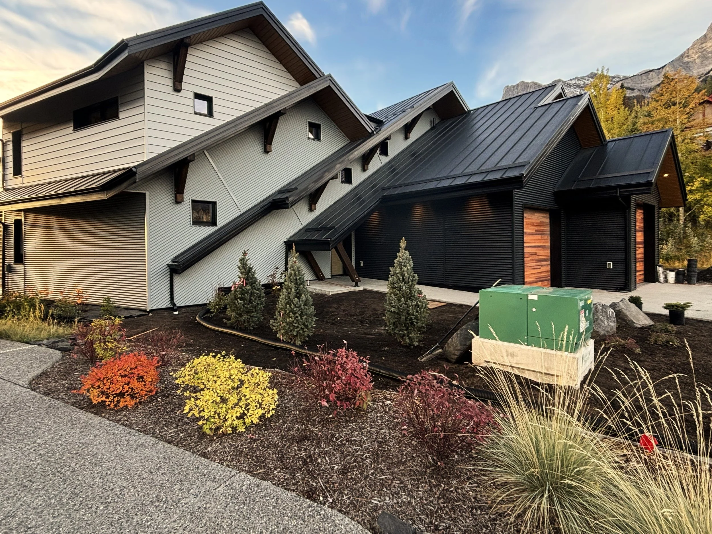 Modern PHIUS passive house in Canmore constructed on the historic site of a coal mine tipple