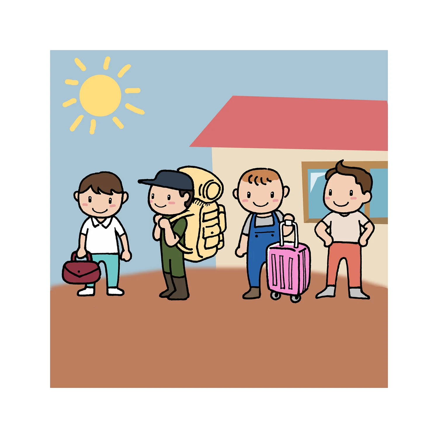 Illustration for juvenile education app <Kidsgomgom> that SAMSUNG CARD launched in 2016. made 50 pieces of digital illustrations that depict particular questions given by child psychological experts.
