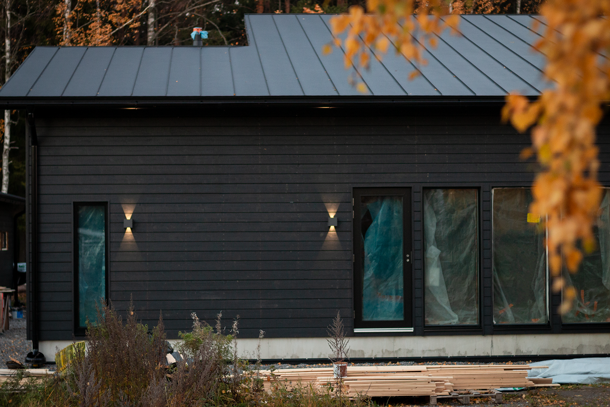 Modern Scandinavian Home | Building a House | Black House Exterior | House in forest | By Sandramaria | Sandramarias.com