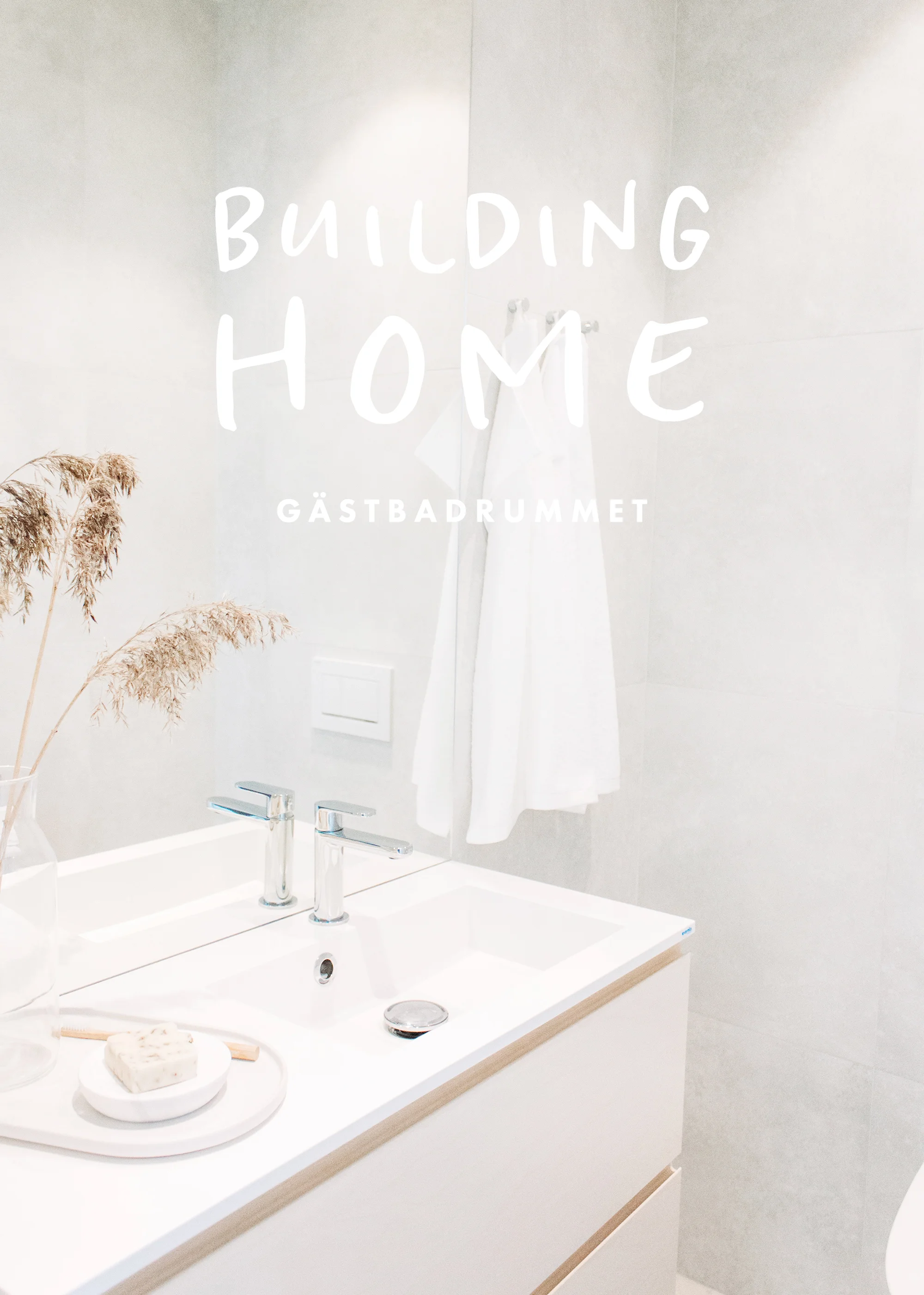 Home Tour: Our Small Guest Bathroom | Vårt gästbadrum | Scandinavian interior design | Minimalist style | By Sandramaria | Sandramarias.com