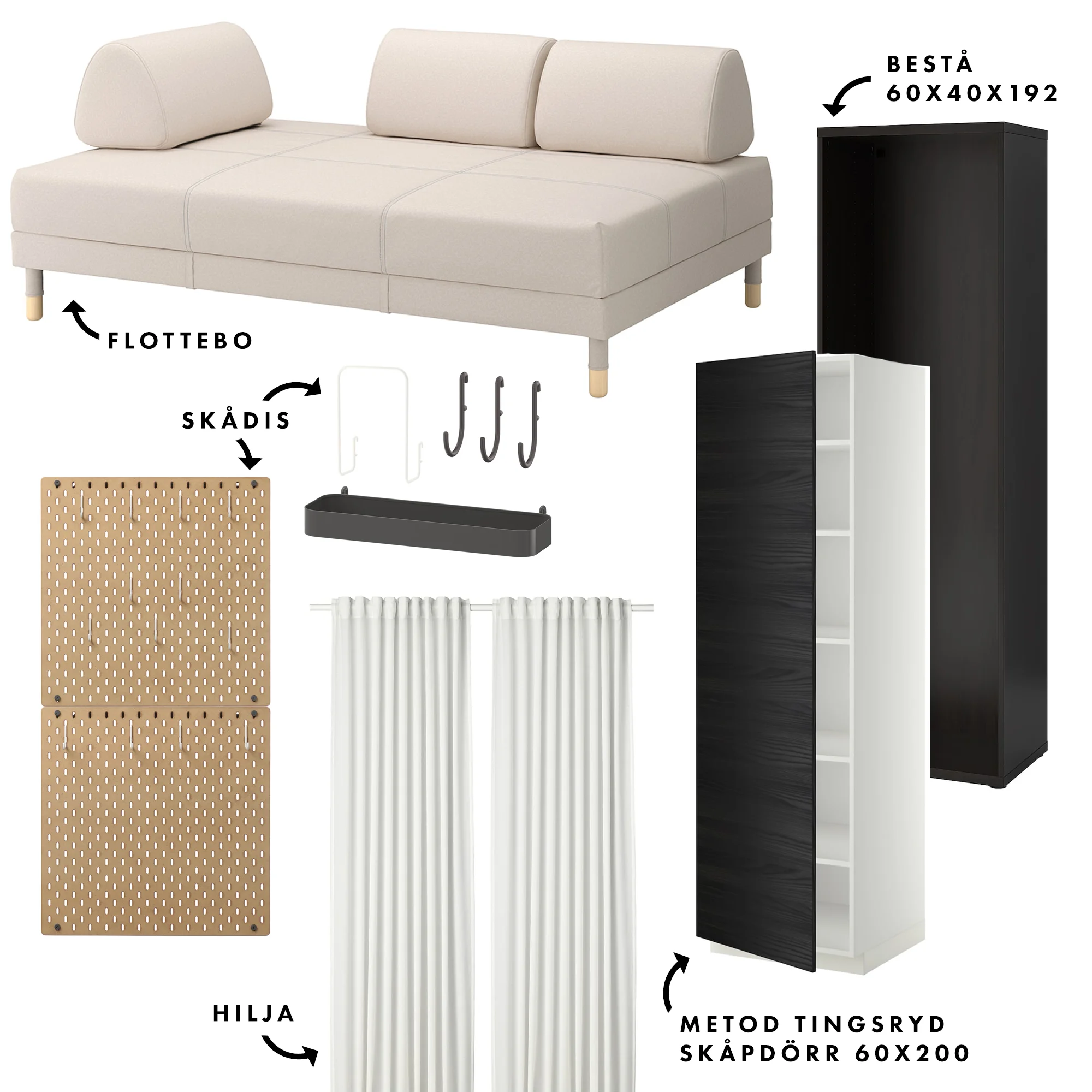 Vad vi handlade på IKEA – vi gick all in! | Loft: Gästrum & Arbetsrum | Lifestyle by Sandramaria | Sandramarias.com