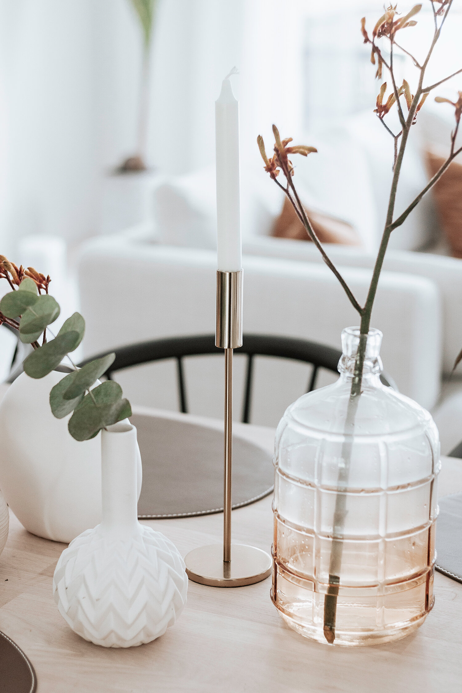 Höstens snyggaste bordsdekorationer av udda vaser | DIY bordsdekoration | Scandi interior By Sandramaria