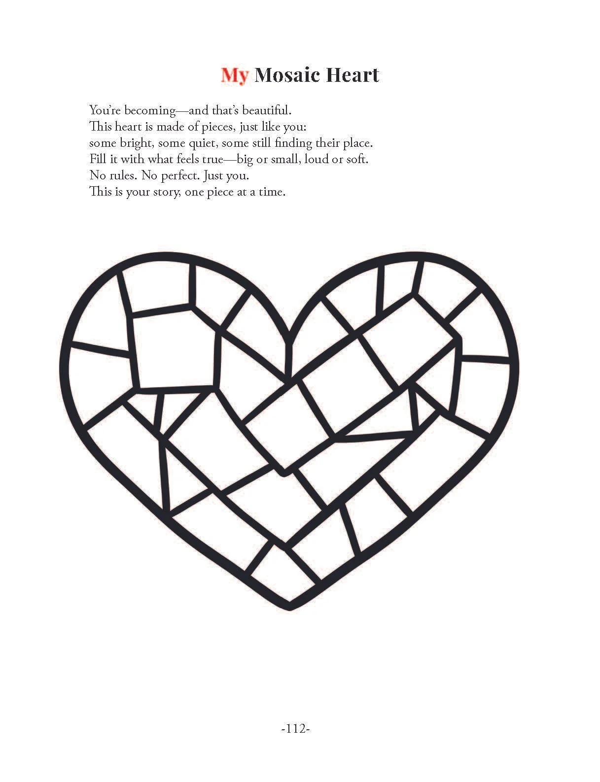 Identity Mapping: Helping girls visualize the different 'tiles' that make up their unique personality and values