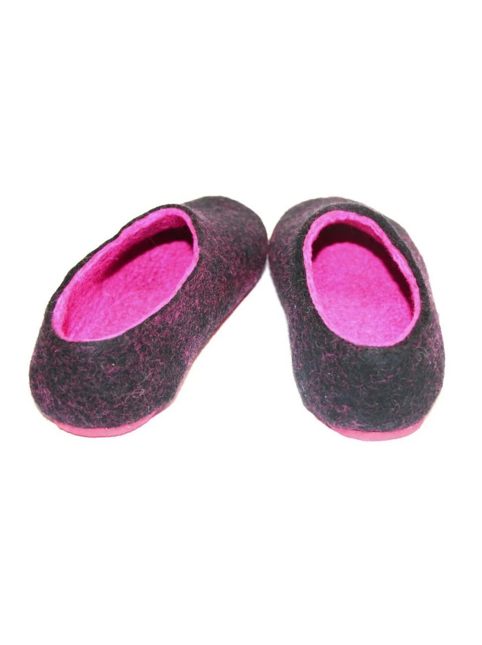 Women's Merino Wool Slippers Pink Peony FELT FORMA 1.jpg