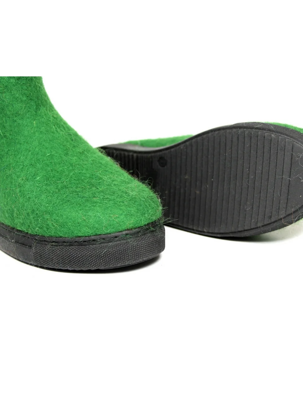 Green Wool Women's Boots