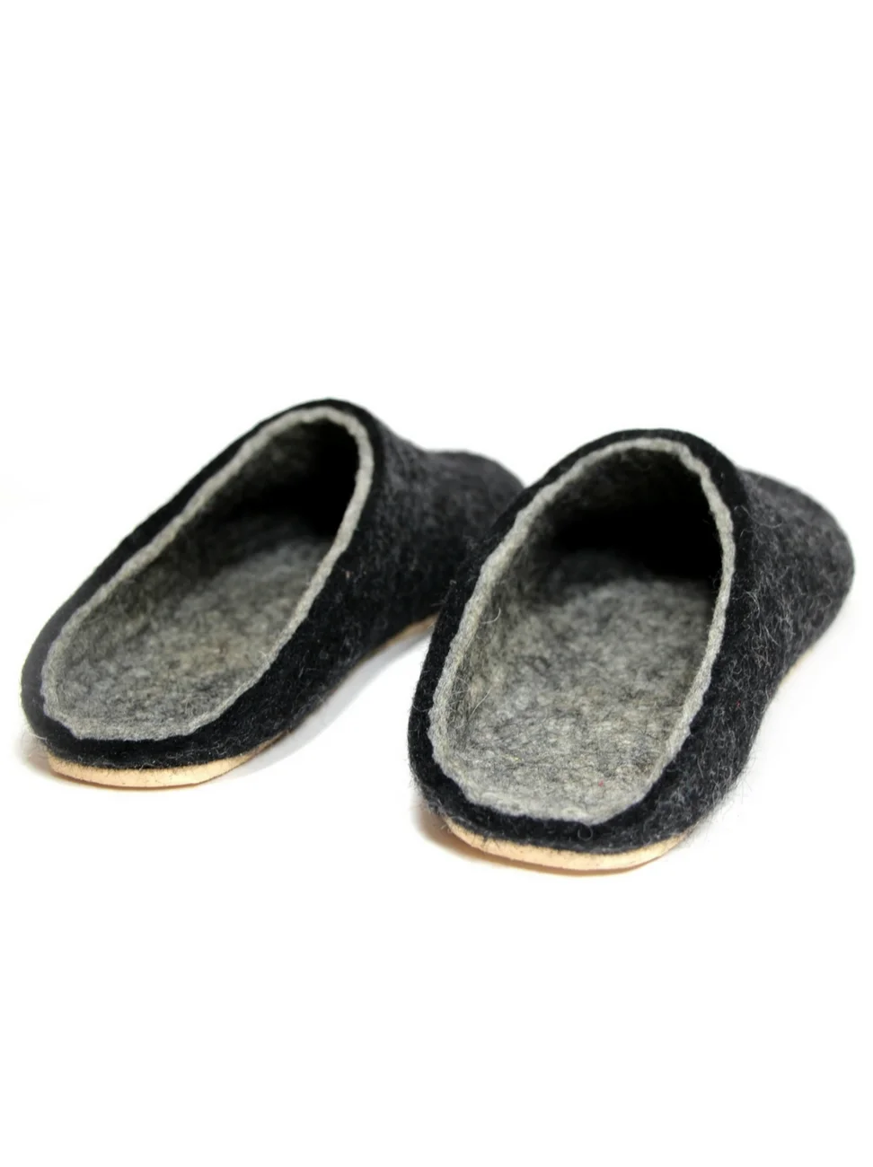 Men's Boiled Wool Clogs Cork Charcoal 3 FELT FORMA.jpg