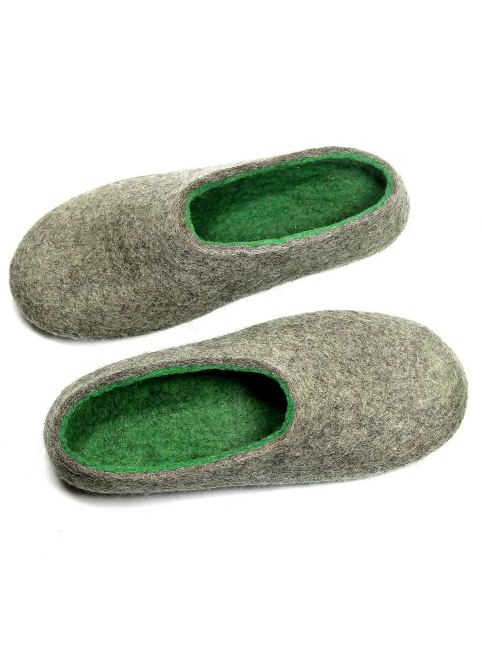 Men's Felted Slippers Green Flash FELT FORMA