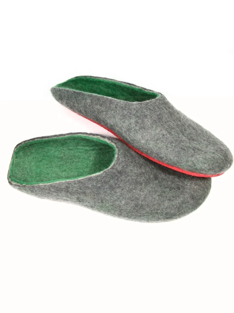 Men's Organic Wool Felt Clogs in Case Cold Feet